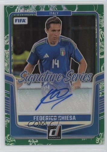 Federico Chiesa 2024 Panini Donruss FIFA Dragon Scale Prizm /99