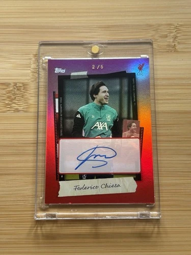 Federico Chiesa 2025 Topps Liverpool Focus Red /5