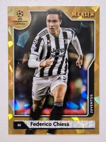 Federico Chiesa 2021 Topps Merlin Chrome Atomic Gold Refractor /50