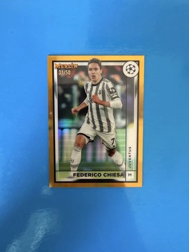 Federico Chiesa 2022 Topps Merlin Chrome Gold /50