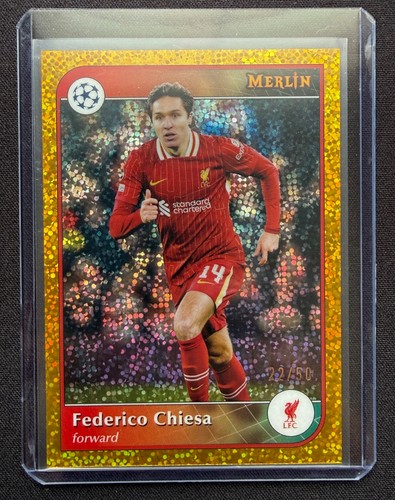 Federico Chiesa 2024 Topps Merlin Chrome Gold Speckle /50