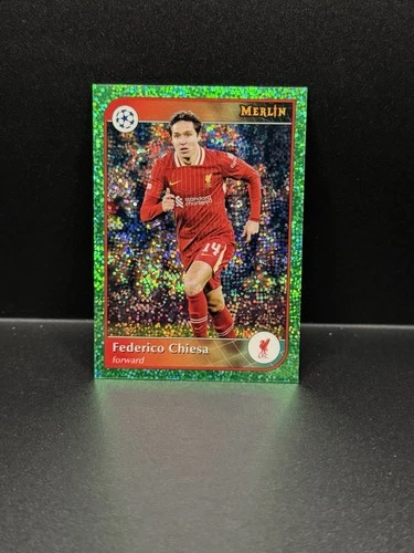 Federico Chiesa 2024 Topps Merlin Chrome Green Refractor Brillante /99