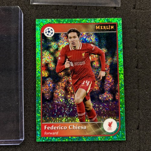 Federico Chiesa 2024 Topps Merlin Chrome Green Speckle /99