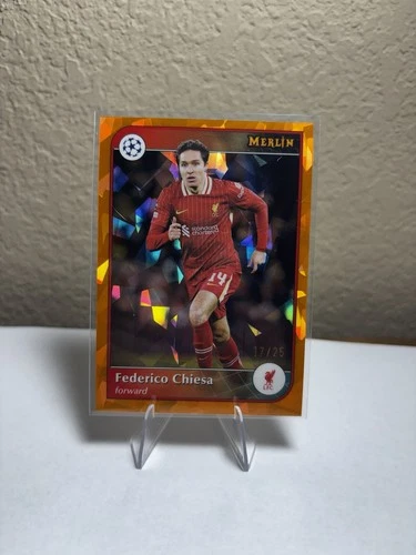 Federico Chiesa 2024 Topps Merlin Chrome Orange Atomic /25