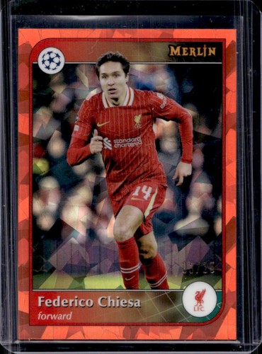 Federico Chiesa 2024 Topps Merlin Chrome Orange Atomic Refractor /25