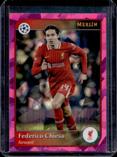 Federico Chiesa 2024 Topps Merlin Chrome Pink Atomic Refractor /199