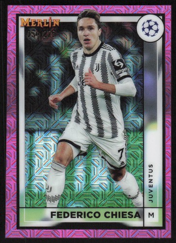 Federico Chiesa 2022 Topps Merlin Chrome Pink Mojo /275