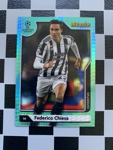 Federico Chiesa 2021 Topps Merlin Collection Chrome Aqua Prism
