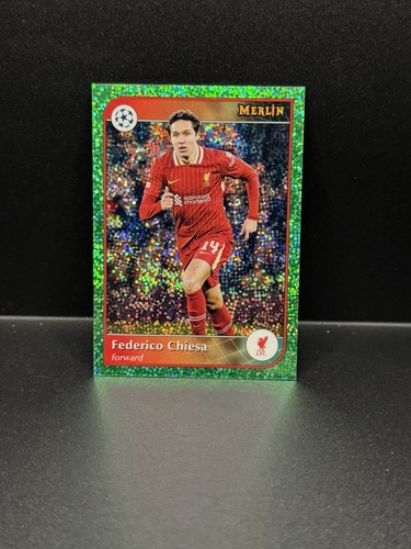 Federico Chiesa 2024 Topps Merlin UEFA Green Shimmer /99