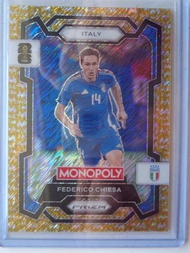 Federico Chiesa 2026 Panini Monopoly Prizm Gold /500