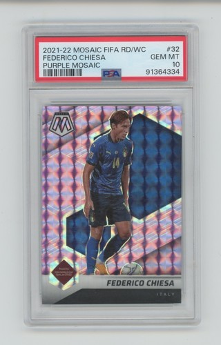 Federico Chiesa 2021 Panini Mosaico Purple Prizm /49