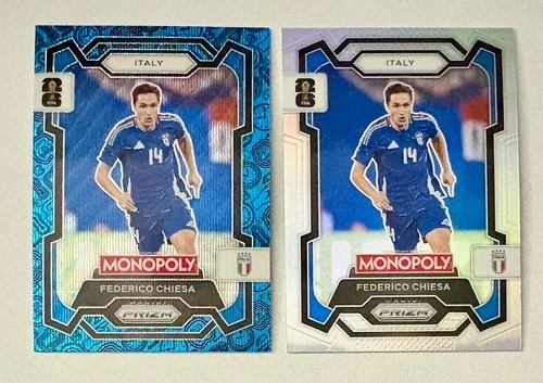 Federico Chiesa 2026 Panini Prizm Blue Wave and Silver Prizm #35