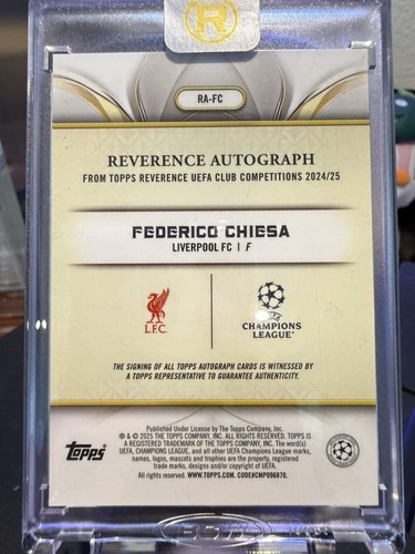 Federico Chiesa 2024 Topps Reverence UEFA Azul /75