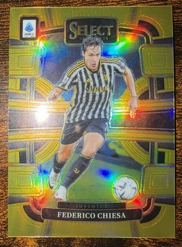 Federico Chiesa 2023 Panini Select Serie A Gold Prizm /10