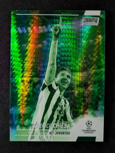 Federico Chiesa 2021 Panini Stadium Club Chrome UEFA Night Vision Prism /175