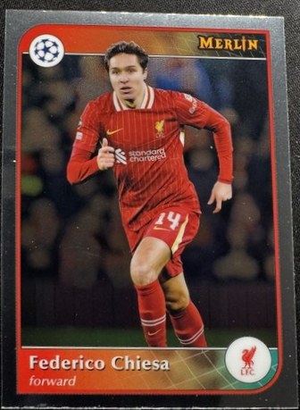 Federico Chiesa 2024 Topps Chrome UEFA Club Competitions