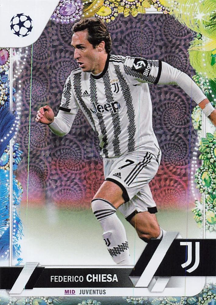 Federico Chiesa 2022 Topps UEFA Club Competitions Carnaval Edition