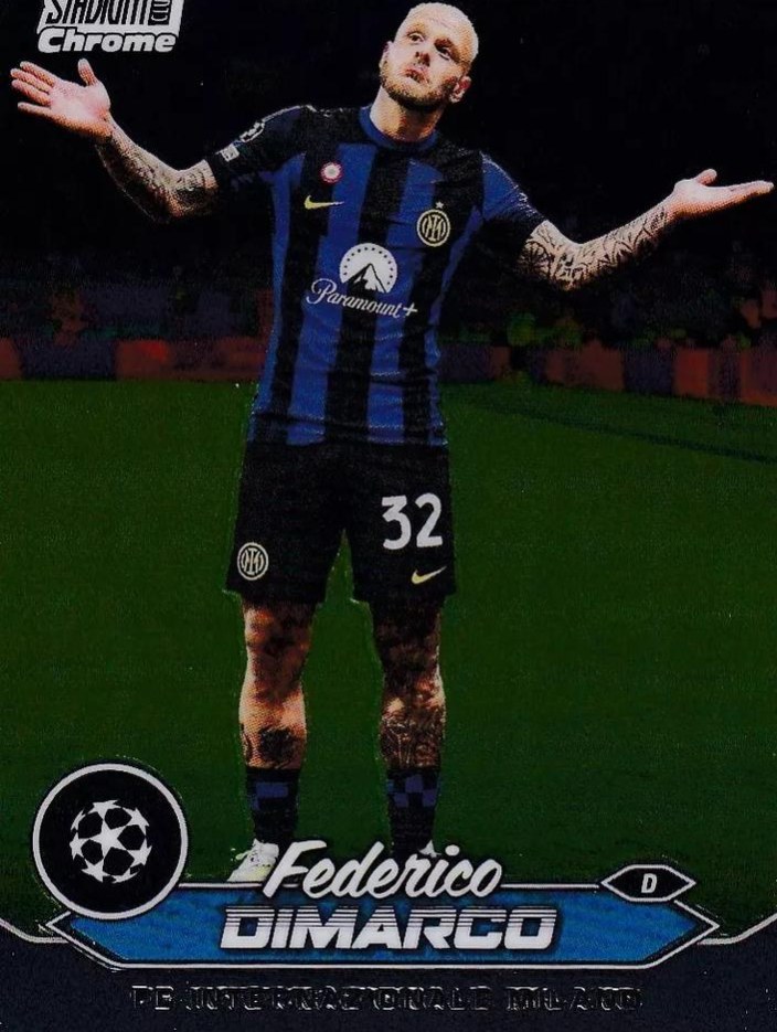 Federico Dimarco 2023 Topps Stadium Club Chrome UEFA Champions League