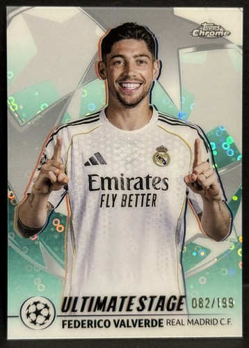 Federico Valverde 2025 Topps Chrome Aqua /199