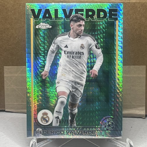 Federico Valverde 2024 Topps Chrome Aqua Prism Refractor /199