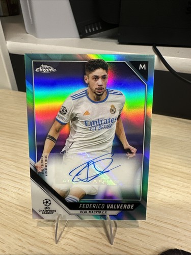 Federico Valverde 2021 Topps Chrome Aqua Refractor /199
