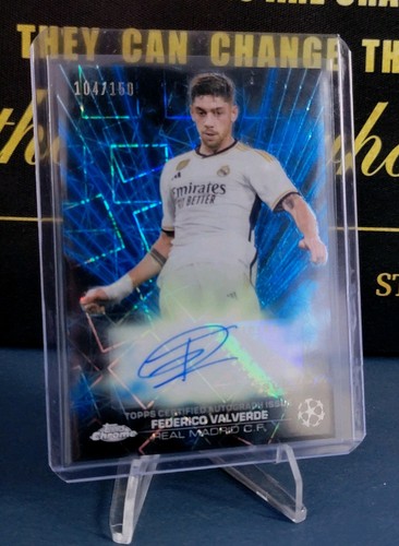 Federico Valverde 2023 Topps Chrome Black Lazer /150