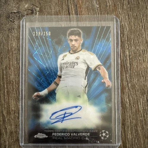 Federico Valverde 2023 Topps Chrome Blue Lazer /150