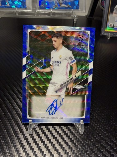 Federico Valverde 2020 Topps Chrome Blue Wave /75