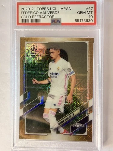 Federico Valverde 2021 Topps Chrome Gold 16/50