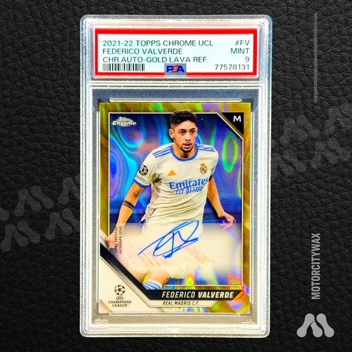Federico Valverde 2021 Topps Chrome Gold Lava