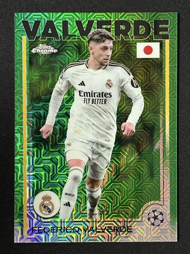 Federico Valverde 2024 Topps Chrome Green Mojo /99
