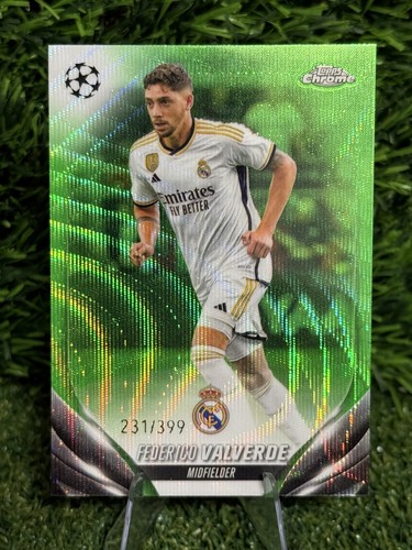 Federico Valverde 2023 Topps Chrome Green Wave Refractor /399