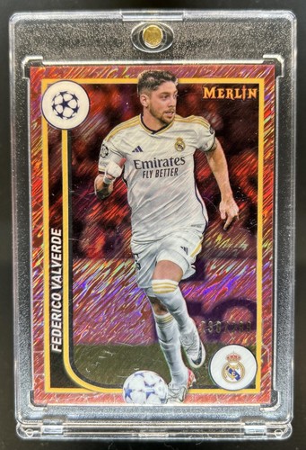 Federico Valverde 2023 Topps Chrome Merlin Rose Gold Shimmer Refractor /299