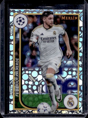 Federico Valverde 2023 Topps Chrome Merlin Vintage Refractor #107