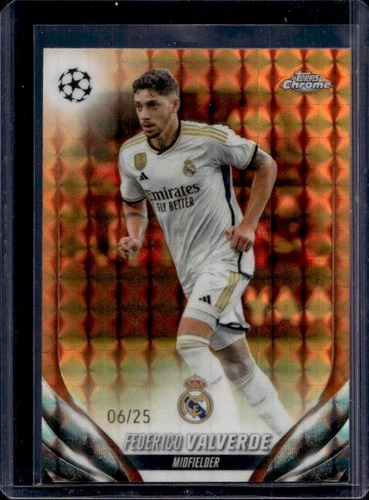 Federico Valverde 2023 Topps Chrome Orange Geometric Refractor /25