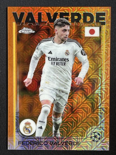 Federico Valverde 2024 Topps Chrome Orange Mojo /25