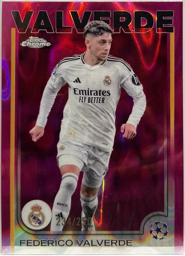 Federico Valverde 2024 Topps Chrome Pink Lava /250