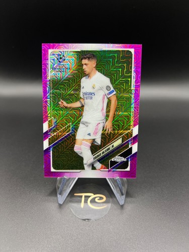 Federico Valverde 2020 Topps Chrome Pink Mojo Refractor /125