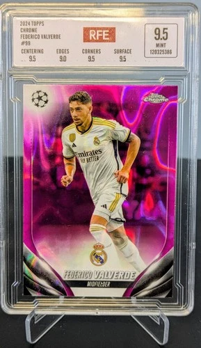 Federico Valverde 2024 Topps Chrome Pink Refractor