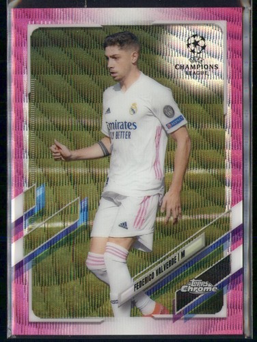Federico Valverde 2021 Topps Chrome Pink Refractor