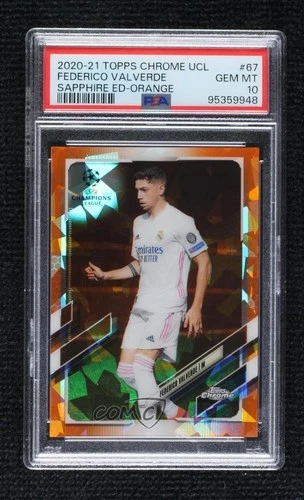 Federico Valverde 2020 Topps Chrome Sapphire Orange /50