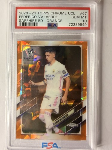 Federico Valverde 2020 Topps Chrome Sapphire Orange