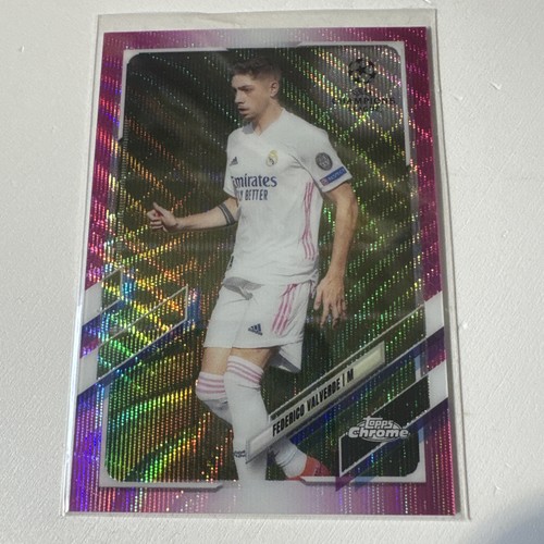 Federico Valverde 2020 Topps Chrome UCL Pink Wave Refractor
