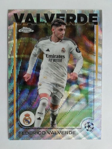 Federico Valverde 2024 Topps Chrome UEFA Club Wave