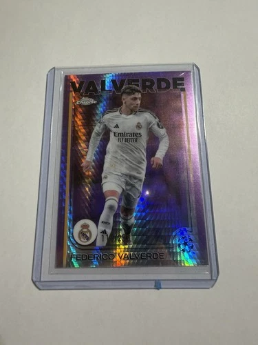 Federico Valverde 2024 Topps Chrome Violet Prism Refractor /299