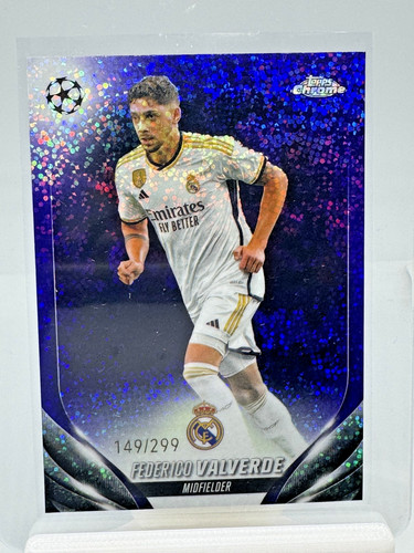 Federico Valverde 2023 Topps Chrome Violet Speckle Refractor /299