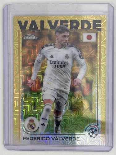 Federico Valverde 2025 Topps Chrome Yellow 113/150