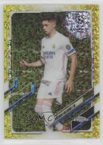 Federico Valverde 2020 Topps Chrome Yellow Mini-Diamond /299