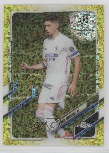 Federico Valverde 2020 Topps Chrome Yellow Mini-Diamond Refractor /299