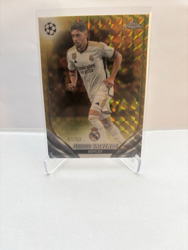 Federico Valverde 2023 Topps Cromo UCC 23/24 Gold /50